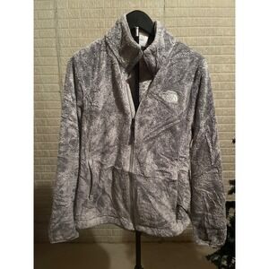 The North Face Women's Fleece Jacket Grey Full Zip Size Medium
